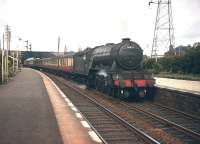 Haymarket A3 no 60037 <I>Hyperion</I> brings a southbound ECML service through Joppa station on 14 June 1958.<br>
<br><br>[A Snapper (Courtesy Bruce McCartney) 14/06/1958]