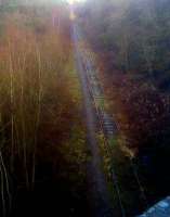 Not all of the Bicester to Swanbourne siding section of the Oxford - Bletchley line has been lifted. View from Station Road towards Bletchley in February 2010.<br><br>[Ken Strachan 12/02/2010]