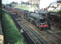 B1s passing alongside Craigentinny signal box on 27 April 1958. On the left is 61398, with sister locomotive 61332 on the right.  <br><br>[A Snapper (Courtesy Bruce McCartney) 27/04/1958]