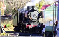 Maldon Depot on the Victorian Goldfields Railway on 27 May 2009, with 2-8-0 J 541 being turned by 'people power' in readiness for the day's duties.<br><br>[Colin Miller 27/05/2009]