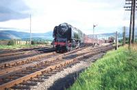 Stanier Coronation Pacific no 46239 <I>City of Chester</I> brings the down <I>Royal Scot</I> through Symington on a bright and sunny Saturday 1 August 1959.<br>
<br><br>[A Snapper (Courtesy Bruce McCartney) 01/08/1959]