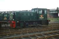 One of the early batch of NBL diesel-hydraulic shunters initially allocated to St Margarets shed, D2726 is seen here shunting Leith South yard in September 1958. <br><br>[A Snapper (Courtesy Bruce McCartney) 30/09/1958]