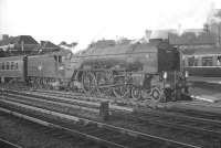 Peppercorn A1 Pacific no 60157 <I>Great Eastern</I> about to restart from Doncaster in the 1960s with a train for Kings Cross.<br><br>[K A Gray //]