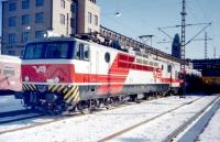 VR 3016 awaiting departure from Helsinki in March 1990. These locomotives carry a small plate on the bodyside which states, 'MADE IN USSR' in English.<br>
<br><br>[Colin Miller /03/1990]