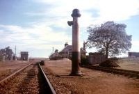 A water column still stands defiantly at Altnabreac in the summer of 1971, long after the end of steam.<br><br>[David Spaven //1971]