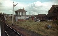 Shotts box taken from brake van of 9T26 heading for Polkemmet. Oct 1978.<br><br>[William Barr /10/1978]