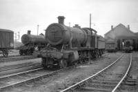 2852 on shed at 86E, Severn Tunnel Junction, on 27 June 1959<br>
<br><br>[Robin Barbour Collection (Courtesy Bruce McCartney) 27/06/1959]