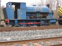 At the Scottish Industrial Rail Centre a wee blue pug. [Railscot note: this is NCB No 25 ex of the NCB Lothian Area.] [See image 26765 for this locomotive in happier times.]<br><br>[Alistair MacKenzie 20/03/2010]