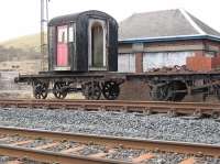 At the Scottish Industrial Rail Centre, what on earth is this? [Railscot note: Thank you JW for your comment - 'I believe this is the entry porch which provided access to a Mk1 restaurant car (via the gangway) which in better days at Dunaskin (mid 90s, certainly) acted as a cafe.']<br><br>[Alistair MacKenzie 20/03/2010]