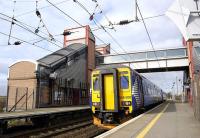 156 500 calls at what is now widely referred to as 'Glasgow Prestwick Airport' [see image 21551] with a Kilmarnock - Ayr service on 19 March 2010.<br>
<br><br>[Bill Roberton 19/03/2010]