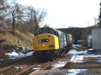 40145 heading north through Gleneagles with the the Pathfinder <i>West Highlander</i> railtour on 2 April 2010.<br><br>[Brian Forbes 02/04/2010]