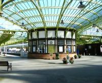 The much-photographed booking office at Wemyss Bay, seen here on 2 April 2010. <br><br>[Veronica Inglis 02/04/2010]