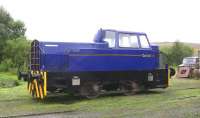 The well restored Sentinel diesel locomotive (4WDH 10012/1959) at the ARPG centre, Waterside, on 6 September 2009. The locomotive was previously deployed at Killoch Colliery [see image 3527]<br><br>[Colin Miller 06/09/2009]