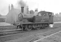 J72 0-6-0T no 68725 on shed at Tweedmouth on 6 August 1957<br><br>[Robin Barbour Collection (Courtesy Bruce McCartney) 06/08/1957]