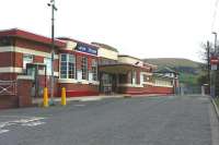 The station approach at Girvan on 9 April 2010 - the bicycle lockers have been removed! [See image 15295]<br><br>[Colin Miller 09/04/2010]