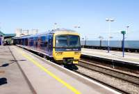 165102 calls at Didcot on 8 April 2010 on a Paddington - Oxford working. New exhaust system?... maybe not..<br><br>[Peter Todd 08/04/2010]