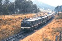 A pair of Derby Type 2s in original BR livery heading south from Newtonmore with the 3.40 pm train ex-Inverness on 6th August 1961. <br><br>[Frank Spaven Collection (Courtesy David Spaven) 06/08/1961]