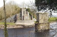 The remains of Bladnoch Viaduct near Wigtown seen here in April 2009 from the south bank of the river.<br><br>[Colin Miller 05/04/2009]