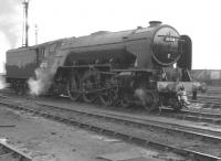 A2 Pacific no 60528 <I>Tudor Minstrel</I> on home territory at 62B Dundee Tay Bridge shed circa 1965. [With thanks to John Robin]  <br><br>[K A Gray //1965]