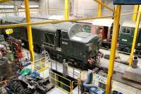 D6700 and D8000 are amongst those receiving attention in the NRM workshops at York on 25 March 2010. Other notable visitors in the workshops that day included Deltic 55002 and most of 4472 <I>Flying Scotsman</I>.<br><br>[John Furnevel 25/03/2010]