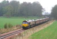 EWS 66016 approaching Kincardine through the rain on 23 April 2010 with another trainload of coal from Hunterston import terminal destined for Longannet power station. <br>
<br><br>[John Furnevel 23/04/2010]