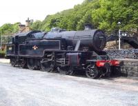 Fairburn 2-6-4T no 42073 at Haverthwaite in 2009.<br><br>[Craig McEvoy //2009]