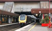 The 0827 hrs Manchester Piccadilly to Bournemouth CrossCountry service calls at Birmingham International on 28 April 2010.<br>
<br><br>[John McIntyre 28/04/2010]