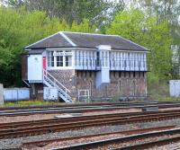 Stirling North signal box, May 2010. <br><br>[David Panton 03/05/2010]