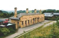 Main building of the former Midland railway station at Bakewell seen here platform side in July 1991. View is from the adjacent overbridge looking towards Buxton. Bakewell station closed to passengers in March 1967.<br><br>[David Pesterfield /07/1991]