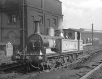 One of the Newcastle Central station pilots, J72 0-6-0T no 68723, stands on Gateshead shed in the early sixties.<br><br>[K A Gray //]