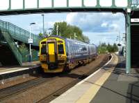An Aberdeen - Edinburgh train passing Camelon on 16 May during diversions due to weekend engineering works.<br><br>[Brian Forbes 16/05/2010]