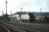 On shed at Polmadie.<br><br>[A Snapper (Courtesy Bruce McCartney) 26/09/1959]