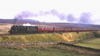 Black 5 4-6-0 no 44717 on the climb near Shap Wells unassisted in the mid sixties <br><br>[Robin Barbour Collection (Courtesy Bruce McCartney) //]