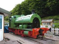 Preserved 0-4-0ST <I>Uskmouth</I>, photographed on the Dean Forest Railway at Norchard on 27 May 2010.<br><br>[Peter Todd 27/05/2010]