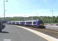 170 421 pulls into Platform 2 at Perth on 31 May 2010 with a Glasgow to Aberdeen service.<br><br>[David Panton 31/05/2010]