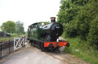 No 5637 seen here looking exceptionally smart on 5 June, having been re-commissioned back into service following a 2.5 year heavy general overhaul on the East Somerset Railway.<br><br>[Peter Todd 05/06/2010]