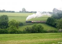 5637 in action on the East Somerset Railway on 5 June 2010. The locomotive had just been recommissioned following a two and a half year long major overhaul.<br><br>[Peter Todd 05/06/2010]