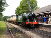 5637 at Cranmore on the East Somerset Railway on 5 June 2010, looking immaculate after recommissioning following a major overhall.<br><br>[Peter Todd 05/06/2010]