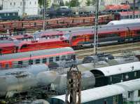 View over Vienna West sidings on 6 June 2010. [<I>With congratulations to Railscot contributor (formerly) Veronica Inglis on her recent marriage.</I> Ed] <br><br>[Veronica Clibbery 06/06/2010]