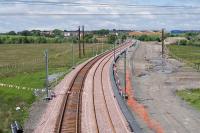 Looking west towards Armadale on 11 June 2010 with the down line now installed.<br><br>[James Young 11/06/2010]