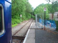 The view north from Coombe Junction Halt showing the freight only section to Moorswater Dries, formely the Liskeard and Caradon Railway. At the time of my visit this section was temporarily closed due to nearby construction work. The Moorswater branch can be seen in the valley 150' below the main line Moorswater viaduct immediately to the west of Liskeard station. 153368 is reversing here to continue down the line to Looe.  <br><br>[Mark Bartlett 15/06/2010]