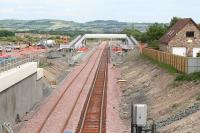 Down line in place at Armadale station on 15 June 2010<br><br>[James Young 15/06/2010]