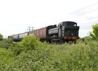 4612 with a train on the Swindon & Cricklade Railway's Mouldon Hill Extension on 12 June 2010.<br><br>[Peter Todd 12/06/2010]
