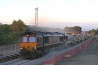 66143 heads west toward Armadale with loaded autoballasters on the evening of 21 June 2010<br><br>[James Young 21/06/2010]