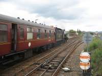 61994 'The Great Marquess' at the Dalwhinnie watering stop on the SRPS 'Speyside Steam Special' tour from Polmont to Broomhill.  <br><br>[Michael Gibb 26/06/2010]