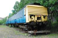 Regrettably the 311 at the Summerlee Heritage Centre gives new meaning to 'Blue Train'. Appropriately enough it is located by the Airdrie line (well, the M&K line running south to Whifflet) in the area of the former marshalling yard by Sunnyside Junction. The Centre, built on the site of the former Summerlee Ironworks, is definitely worth a visit.<br><br>[Ewan Crawford 27/06/2010]