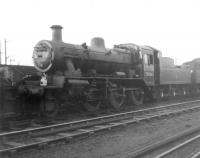 BR Standard class 2 2-6-0 no 78036 photographed on Crewe South shed (5B) in December 1966.<br><br>[David Pesterfield 04/12/1966]