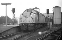 EE Type 4 no 256 stands at Berwick on Saturday 21 February 1970 with what is thought to be an excursion train. <br><br>[Bill Jamieson 21/02/1970]