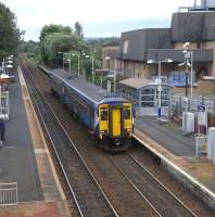 156 437 arrives at Crossmyloof on 14 July forming an East Kilbride - Glasgow Central service.<br><br>[David Panton 14/07/2010]