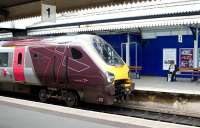 A Cross-Country 220 service departing Paignton for the north on 24 July 2010.<br><br>[Peter Todd 24/07/2010]